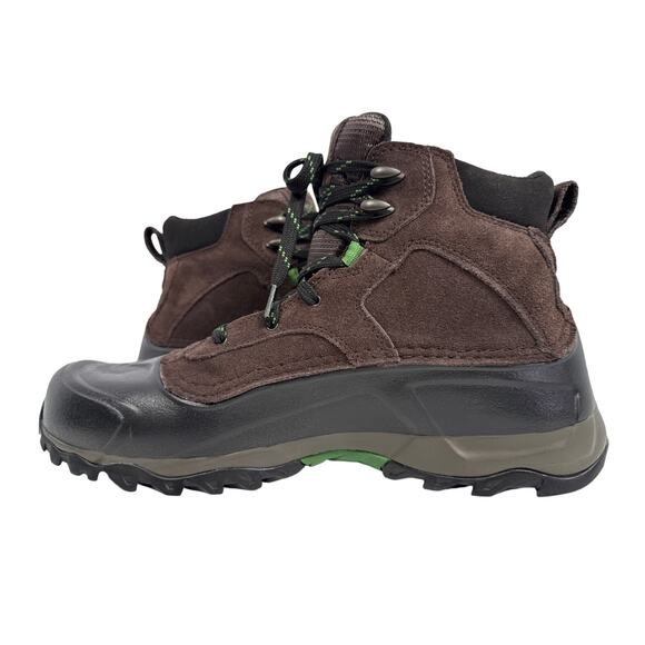 The North Face Snowfuse Winter Boots Men's Size 12 Brown Waterproof Suede - Picture 2 of 11